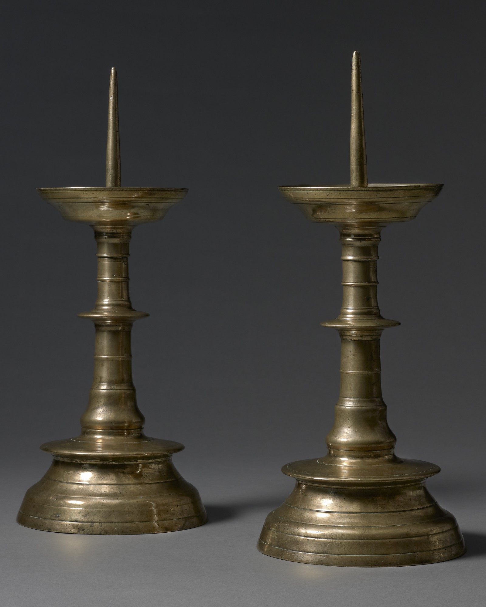 A Pair of Pricket Candlesticks, Works of Art